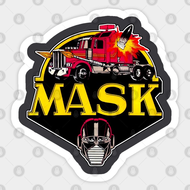 Mask Sticker by Blind Man Studio